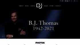 What Bjthomas.com website looked like in 2023 (1 year ago)