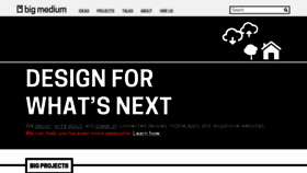 What Bigmedium.com website looked like in 2023 (2 years ago)
