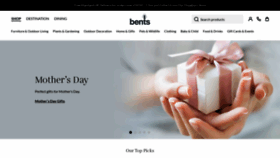 What Bents.co.uk website looked like in 2023 (3 years ago)