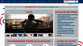 What Bruitparif.fr website looked like in 2023 (1 year ago)