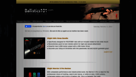 What Ballistics101.com website looked like in 2023 (1 year ago)
