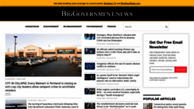 What Biggovernment.news website looked like in 2023 (1 year ago)