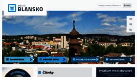 What Blansko.cz website looked like in 2023 (1 year ago)