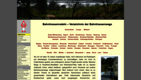 What Bahntrassenradeln.de website looked like in 2023 (1 year ago)