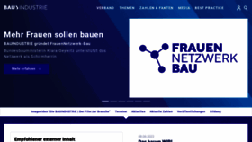 What Bauindustrie.de website looked like in 2023 (1 year ago)