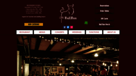 What Bullrunrestaurant.com website looked like in 2023 (1 year ago)