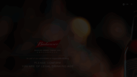 What Budweiserapac.com website looked like in 2023 (1 year ago)