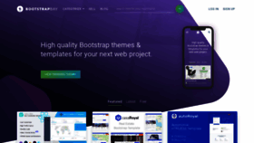 What Bootstrapbay.com website looked like in 2023 (1 year ago)