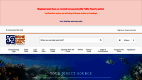 What Brineshrimpdirect.com website looked like in 2023 (1 year ago)