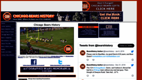 What Bearshistory.com website looked like in 2023 (1 year ago)