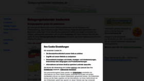 What Belegungskalender-kostenlos.de website looked like in 2023 (1 year ago)