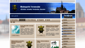 What Biskupstvi.cz website looked like in 2023 (1 year ago)