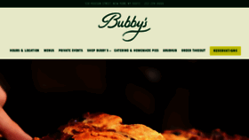 What Bubbys.com website looked like in 2023 (1 year ago)
