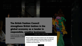 What Britishfashioncouncil.com website looked like in 2023 (1 year ago)