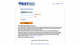 What Bayimg.com website looked like in 2023 (1 year ago)