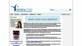 What Brainy-child.com website looked like in 2023 (1 year ago)