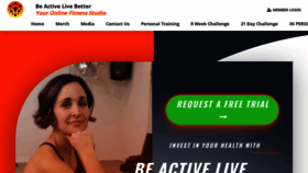What Beactivelivebetter.com website looked like in 2023 (1 year ago)