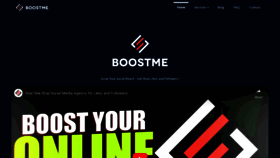 What Boostme.io website looked like in 2023 (1 year ago)