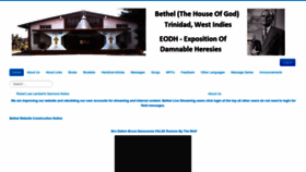 What Bethelthehouseofgod.net website looked like in 2023 (1 year ago)