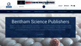 What Benthamscience.com website looked like in 2023 (1 year ago)