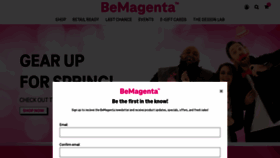 What Bemagenta.com website looked like in 2023 (1 year ago)