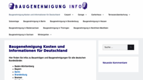 What Baugenehmigung-info.de website looked like in 2023 (1 year ago)