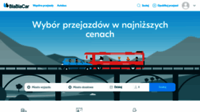 What Blablacar.pl website looked like in 2023 (1 year ago)