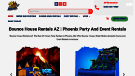 What Bouncehouserentalsaz.com website looked like in 2023 (1 year ago)