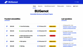 What Bugemot.com website looked like in 2023 (1 year ago)