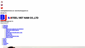 What Bjsteelvietnam.com website looked like in 2023 (1 year ago)