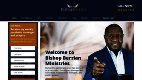 What Bishopberrian.com website looked like in 2023 (3 years ago)