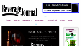 What Beveragejournalinc.com website looked like in 2023 (1 year ago)