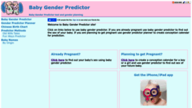 What Babygendertool.com website looked like in 2023 (1 year ago)