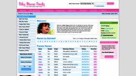 What Babynamesfamily.com website looked like in 2023 (1 year ago)