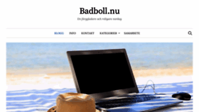 What Badboll.nu website looked like in 2023 (1 year ago)