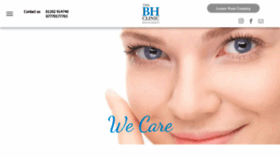What Bhclinic.co.uk website looked like in 2023 (1 year ago)