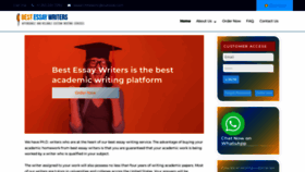 What Bestessaywriters.com website looked like in 2023 (1 year ago)
