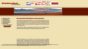 What Biorhythmus-online.de website looked like in 2023 (1 year ago)
