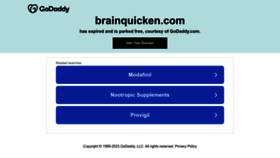 What Brainquicken.com website looked like in 2023 (1 year ago)