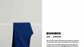 What Bonobos.com website looked like in 2023 (1 year ago)
