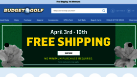 What Budgetgolf.net website looked like in 2023 (1 year ago)