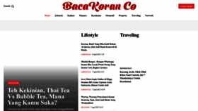 What Bacakoran.co website looked like in 2023 (1 year ago)