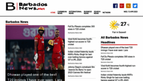 What Barbadosnews.net website looked like in 2023 (1 year ago)