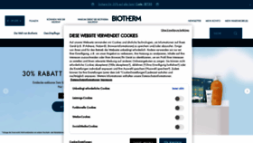 What Biotherm.de website looked like in 2023 (1 year ago)