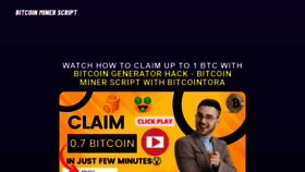 What Bitcointora.online website looked like in 2023 (1 year ago)