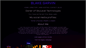 What Blakegarvin.com website looked like in 2023 (1 year ago)