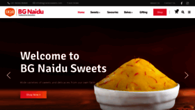 What Bgnaidusweets.com website looked like in 2023 (2 years ago)