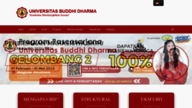 What Buddhidharma.ac.id website looked like in 2023 (1 year ago)