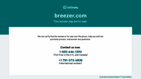 What Breezer.com website looked like in 2023 (1 year ago)