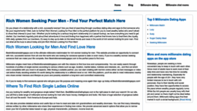 What Bestmillionairedatingapps.com website looked like in 2023 (2 years ago)